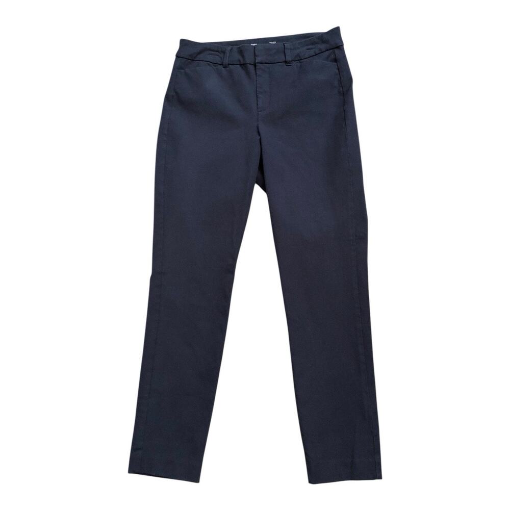 Old Navy Pixie Pants Womens 4 Navy High Rise Skinny Ankle Stretch 26" Inseam